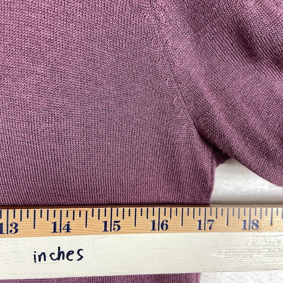 Adrienne Vittadini Ruffle Long Sleeves Cardigan Size Medium - Picture 8 of 8